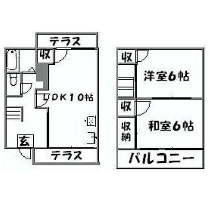 東京都北区岩淵町 賃貸アパート 2LDK