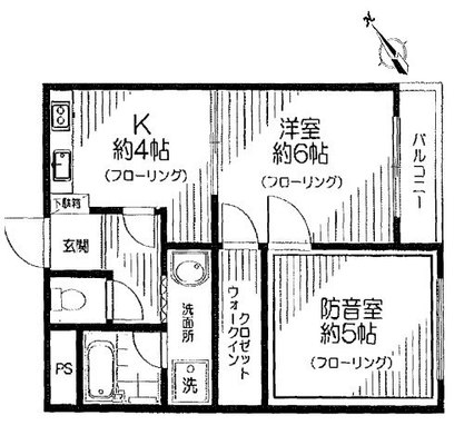 東京都北区田端３丁目 賃貸マンション 2DK
