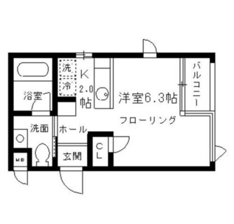 東京都中央区月島１丁目 賃貸マンション 1R