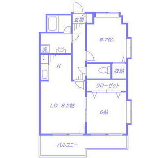 東京都足立区西綾瀬３丁目 賃貸マンション 2LDK