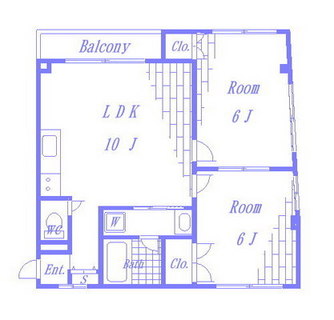 東京都北区滝野川７丁目 賃貸マンション 2LDK