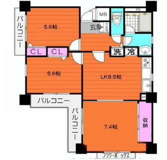 東京都荒川区町屋３丁目 賃貸マンション 3LK