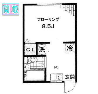 東京都北区田端１丁目 賃貸マンション 1K