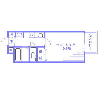 東京都北区上十条１丁目 賃貸アパート 1K