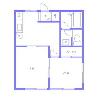 東京都北区西が丘１丁目 賃貸アパート 2DK