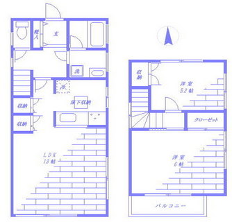 東京都豊島区長崎５丁目 賃貸一戸建て 2LDK