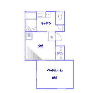 東京都北区赤羽北２丁目 賃貸アパート 2K