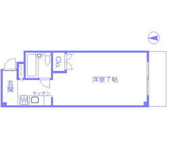 東京都北区上中里２丁目 賃貸マンション 1R