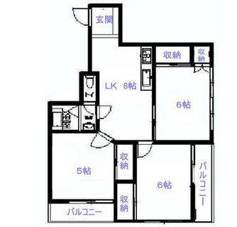東京都江戸川区平井３丁目 賃貸マンション 3LK
