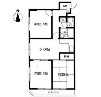 東京都練馬区豊玉上２丁目 賃貸マンション 3DK