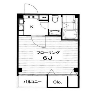 東京都豊島区千早２丁目 賃貸マンション 1K
