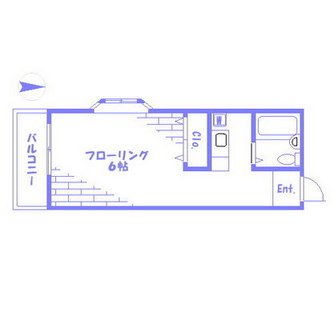 東京都北区上十条１丁目 賃貸アパート 1R