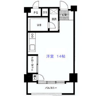 東京都目黒区目黒２丁目 賃貸マンション 1R