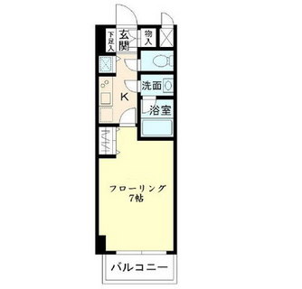 東京都品川区北品川２丁目 賃貸マンション 1K