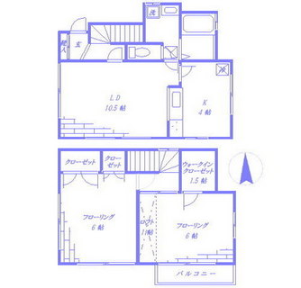 東京都北区滝野川３丁目 賃貸一戸建て 2LDK