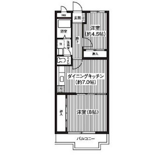 東京都練馬区石神井町６丁目 賃貸マンション 2DK