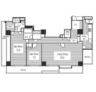 東京都目黒区青葉台３丁目 賃貸マンション 2LDK