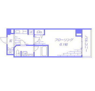 東京都文京区春日２丁目 賃貸マンション 1K