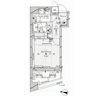 東京都目黒区中目黒２丁目 賃貸マンション 1K