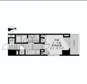 東京都江東区冬木町 賃貸マンション 1K