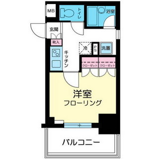 東京都中央区新川１丁目 賃貸マンション 1K