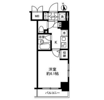 東京都品川区南大井３丁目 賃貸マンション 1K