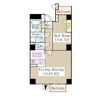 東京都江東区森下１丁目 賃貸マンション 1LDK