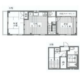 東京都北区神谷２丁目 賃貸マンション 2SDK
