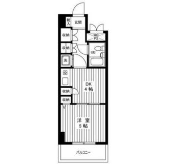 東京都足立区保木間５丁目 賃貸マンション 1DK