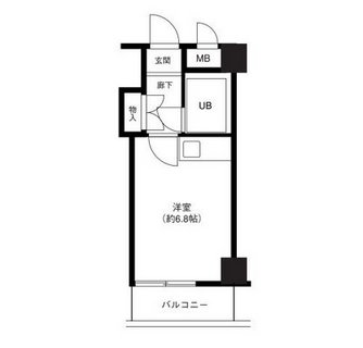 東京都中央区日本橋中洲 賃貸マンション 1R