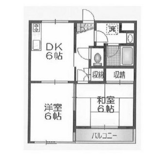 東京都三鷹市中原１丁目 賃貸マンション 2DK