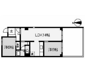 東京都杉並区下高井戸１丁目 賃貸マンション 2LDK