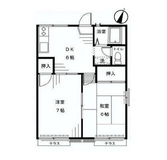 東京都中野区江原町１丁目 賃貸アパート 2DK