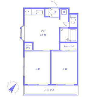 東京都江戸川区南小岩３丁目 賃貸マンション 2DK