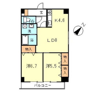 東京都中野区本町４丁目 賃貸マンション 2LDK