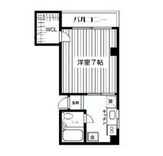 東京都目黒区五本木２丁目 賃貸マンション 1K