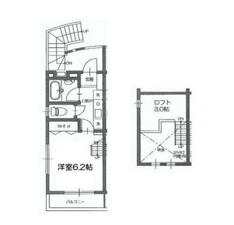 東京都豊島区要町２丁目 賃貸アパート 1K