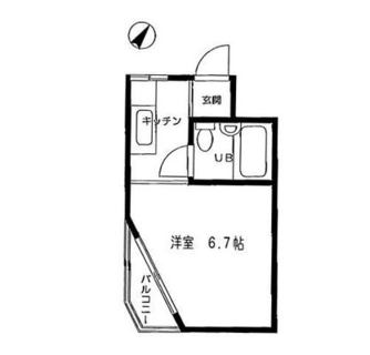 東京都北区岸町２丁目 賃貸マンション 1R