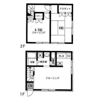 東京都北区滝野川２丁目 賃貸一戸建て 2LDK