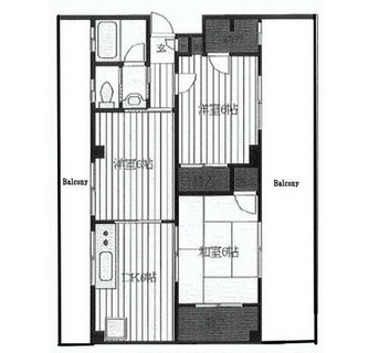 東京都北区王子２丁目 賃貸マンション 3DK
