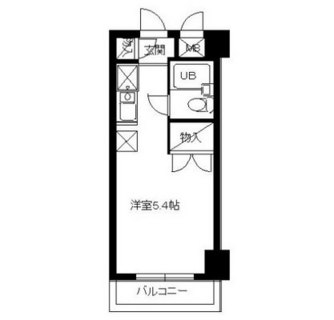 東京都品川区西品川２丁目 賃貸マンション 1R