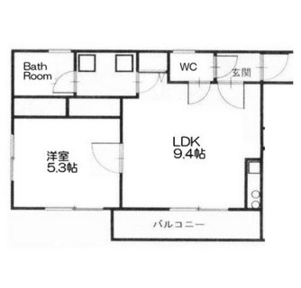 東京都北区岩淵町 賃貸マンション 1LDK
