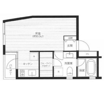 東京都豊島区千早４丁目 賃貸マンション 1R