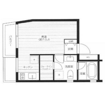 東京都豊島区千早４丁目 賃貸マンション 1R