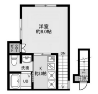 東京都大田区西蒲田３丁目 賃貸アパート 1K