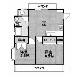 東京都足立区中川５丁目 賃貸マンション 2DK