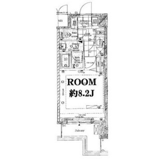 東京都港区芝２丁目 賃貸マンション 1K