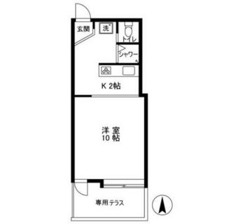 東京都世田谷区上用賀１丁目 賃貸アパート 1K