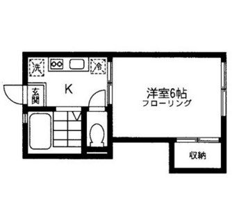 東京都北区西が丘２丁目 賃貸マンション 1K