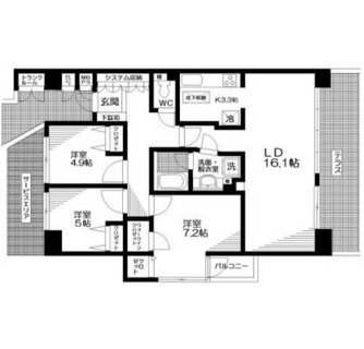 東京都荒川区町屋６丁目 賃貸マンション 3LDK